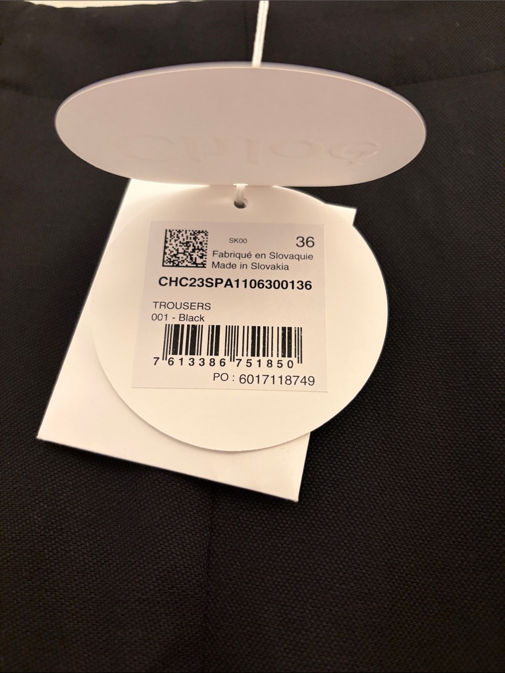 NWT Chloe cropped wool/linen trousers - Picture 3 of 10